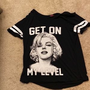 Black Marilyn Monroe Shirt